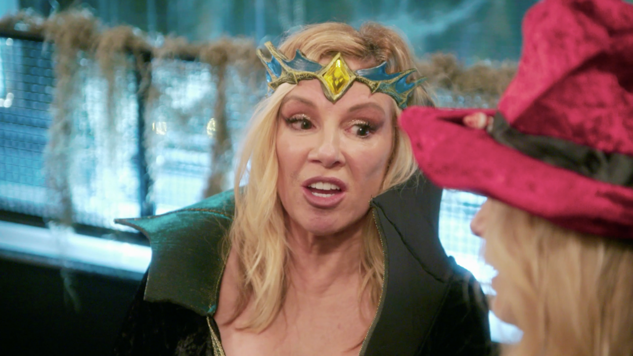 Ramona Singer attends a Halloween party on 'The Real Housewives of New York City.'