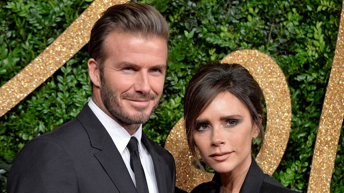 David Beckham and Victoria Beckham at the British Fashion Awards 2015