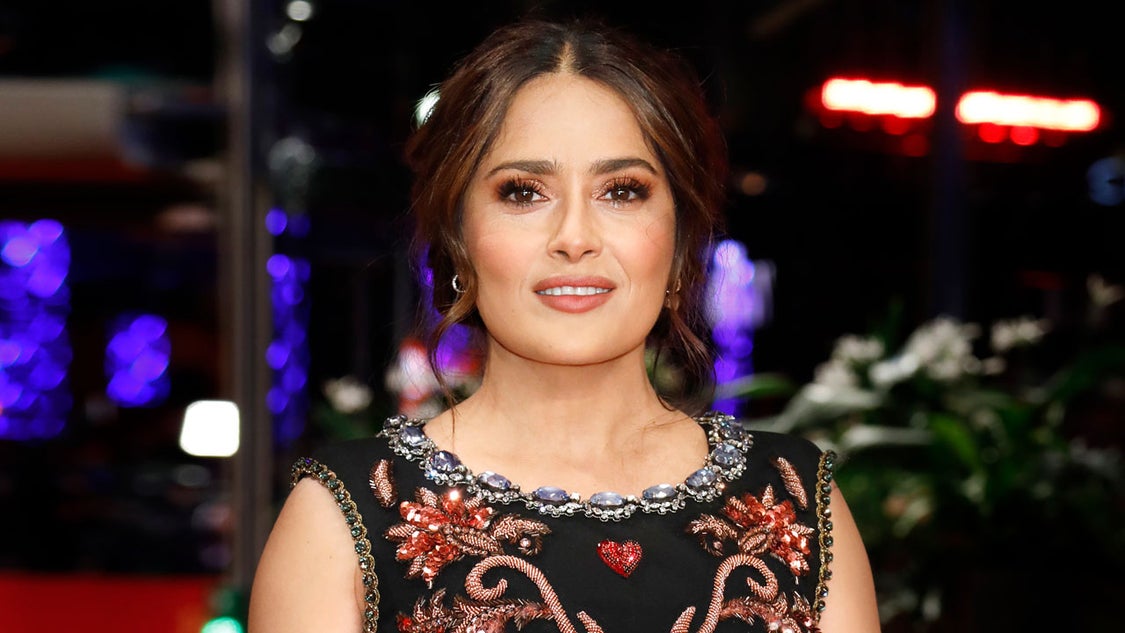 Salma Hayek at the premiere of 'The Roads Not Taken' 