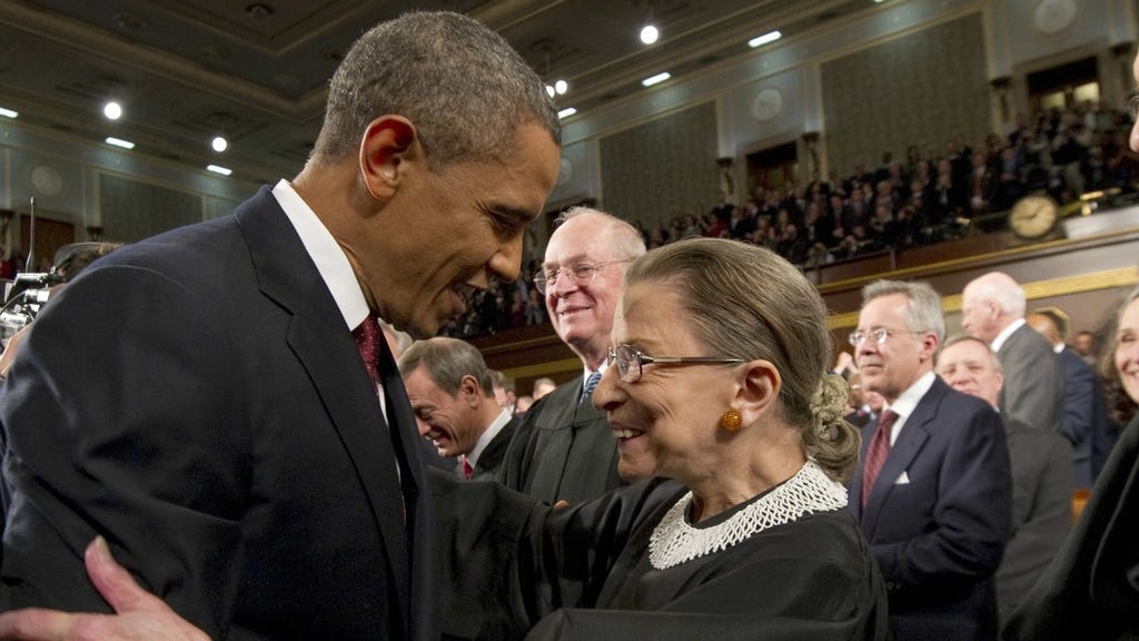 Barack Obama Ruth Bader Ginsburg