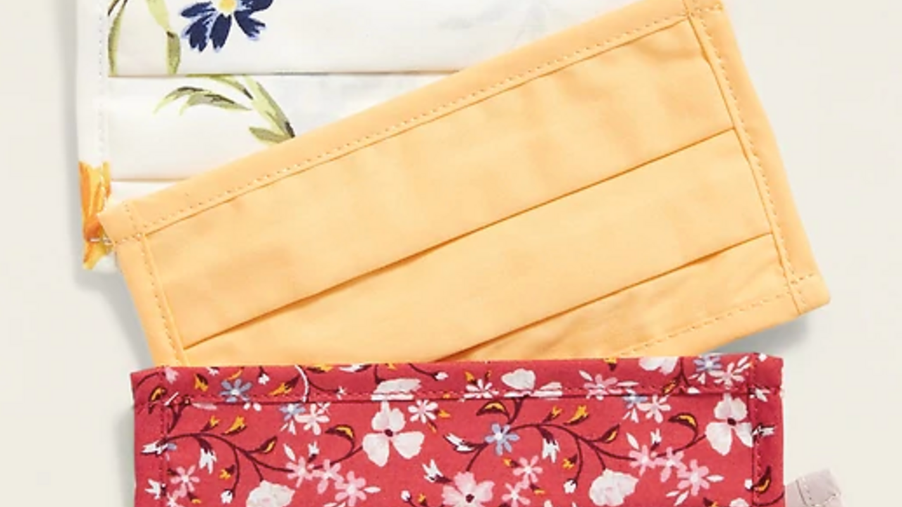 Confezione Da 5 Mascherine In Tessuto Lavabili A 3 Strati - Colore Navy