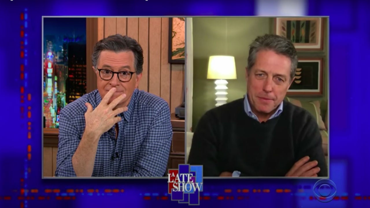 Stephen Colbert and Hugh Grant