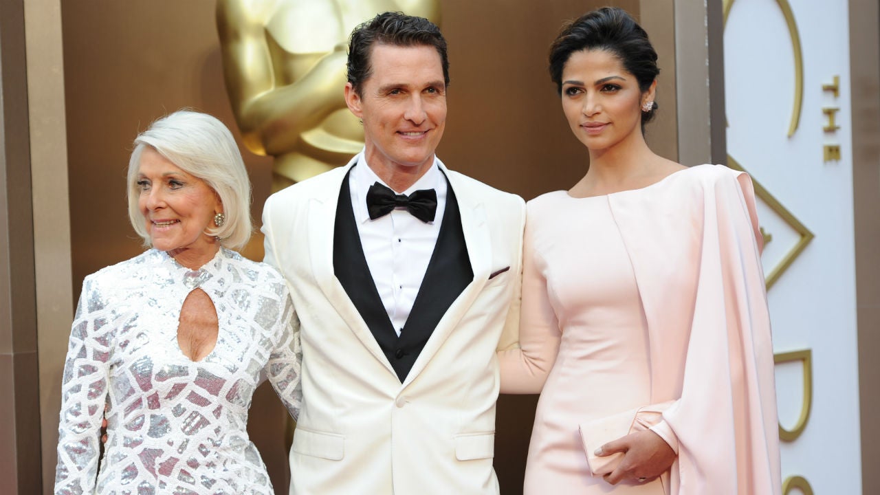 Matthew McConaughey, mom Mary, wife Camila