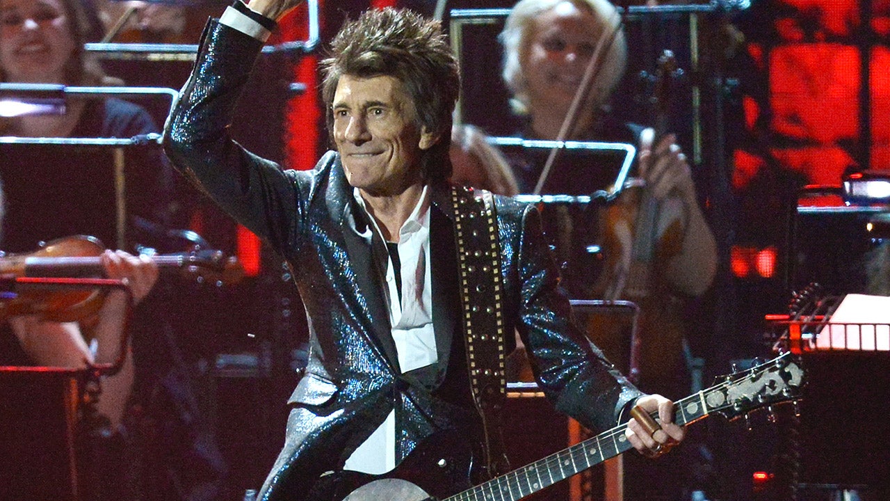 Ronnie Wood performs live on stage during The BRIT Awards 2020 at The O2 Arena on February 18, 2020 in London, England. 
