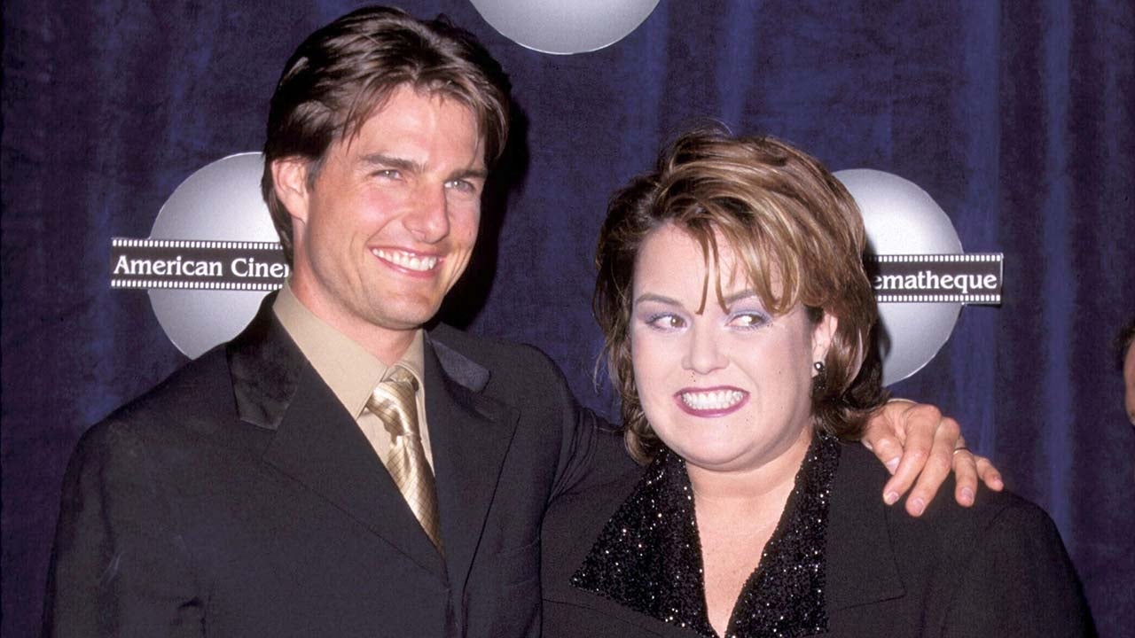 Tom Cruise and Rosie O'Donnell during 11th Annual American Cinematheque Moving Picture Ball Honoring Tom Cruise at Beverly Hilton Hotel in Beverly Hills, California, United States. 