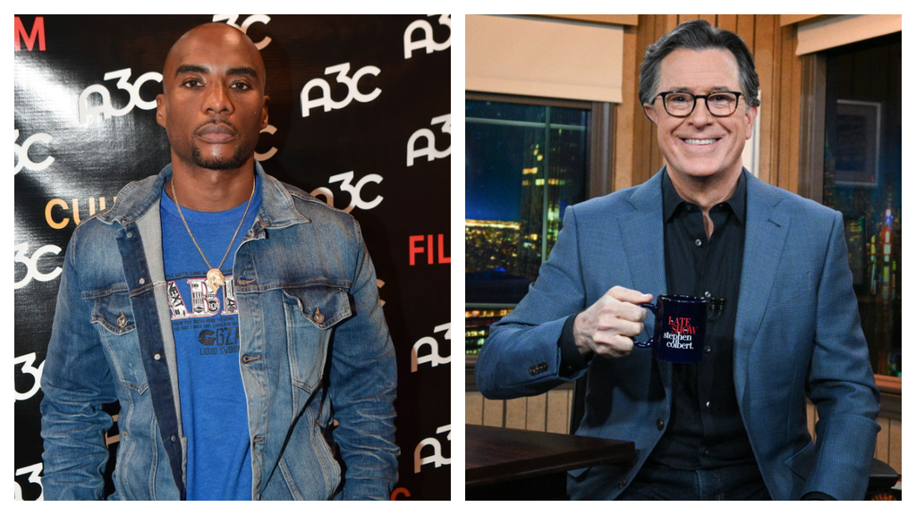 Charlamagne Tha God and Stephen Colbert