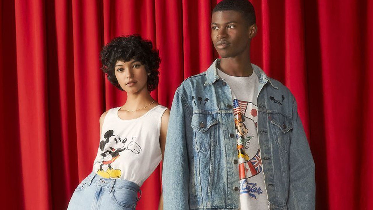 Models wearing the Mickey and Friends collection 