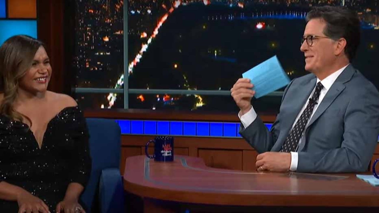 Stephen Colbert Apologizes to Mindy Kaling for Walking in On Her Not