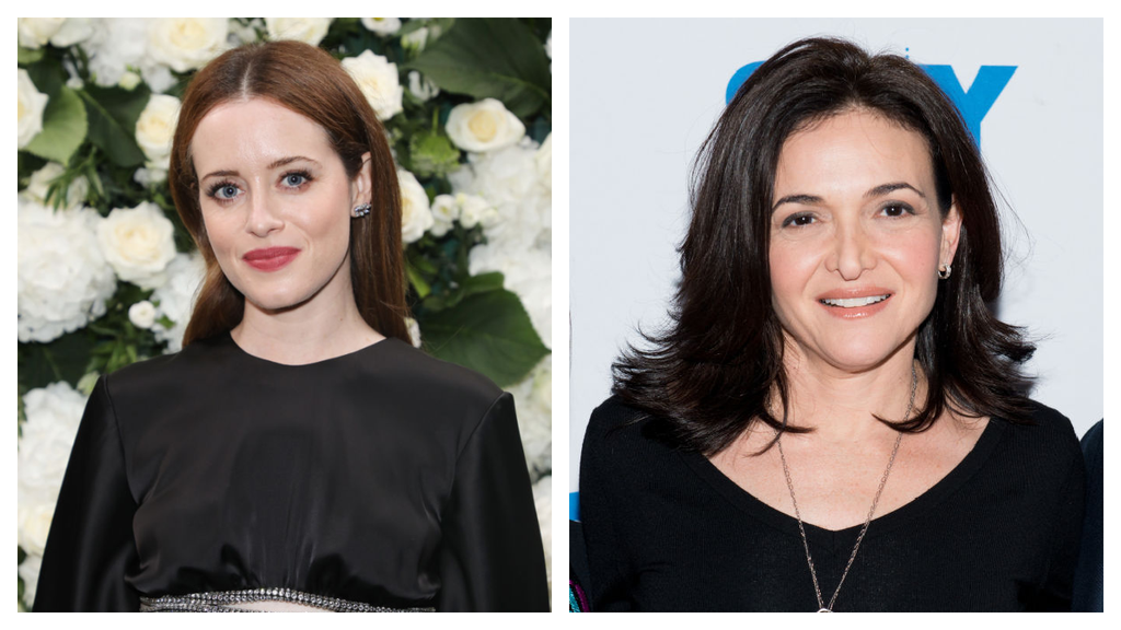 Claire Foy and Sheryl Sandberg