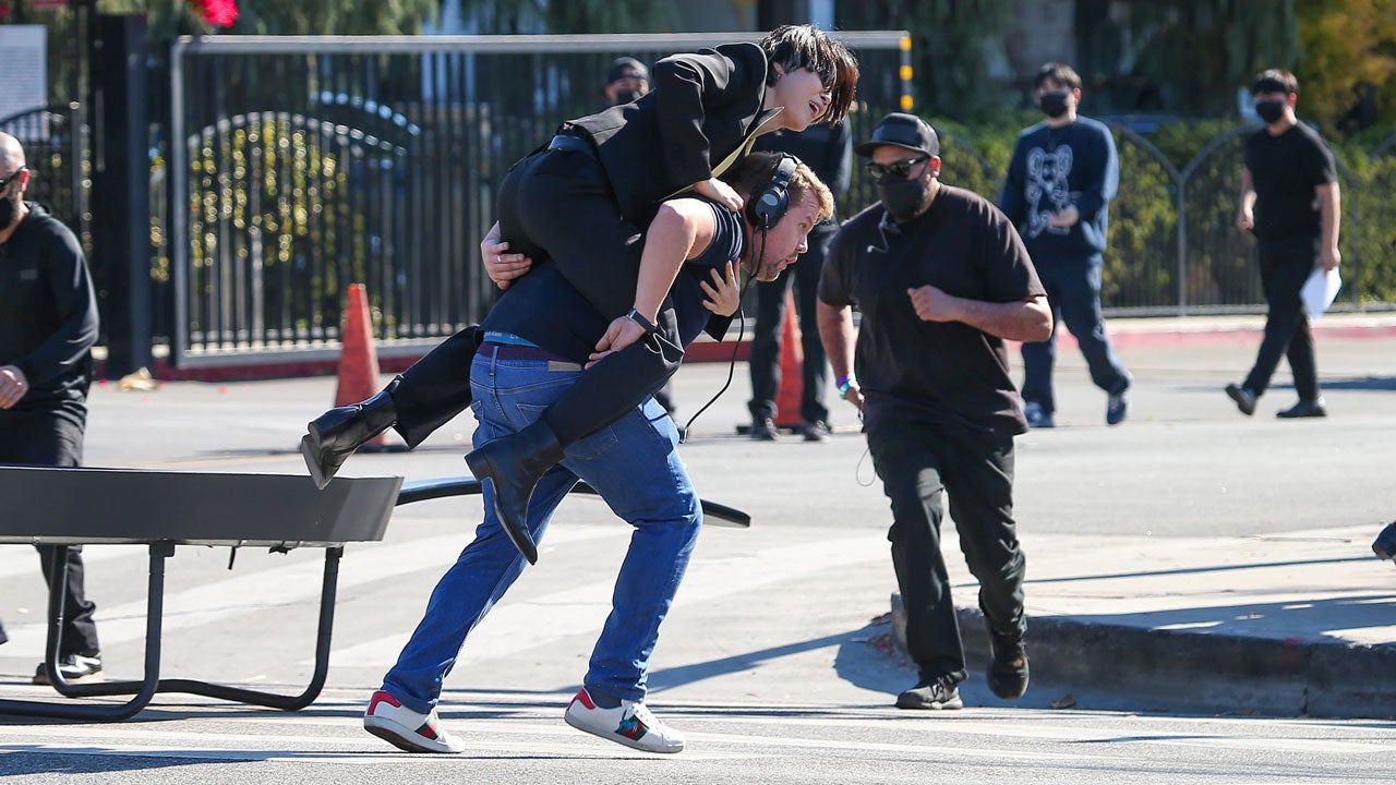 BTS and James Corden Stop Traffic With Epic Crosswalk Concert
