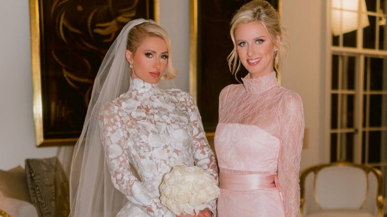 paris hilton bridesmaid dresses Pink Satin A-line Spaghetti Straps V-neck Bridesmaid Dresses With Side  Slit, MBD168 main image 1