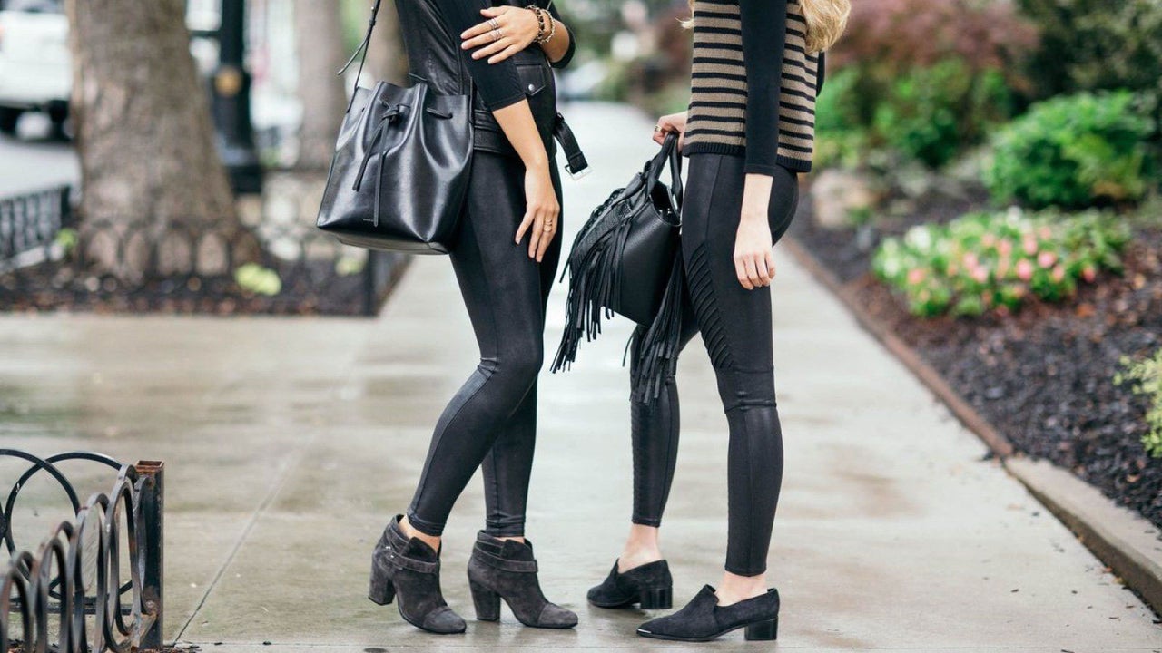 Spanx Launches a Collection of Faux Leather Leggings