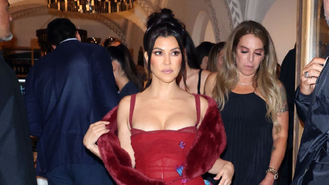 sachin and babi light blue dress Kourtney Kardashian's Daughter Cried About Her Engagement