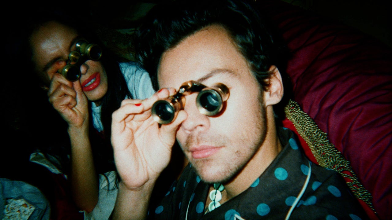 Harry Styles Breaks Out the Party Pajamas in Late Night Chat