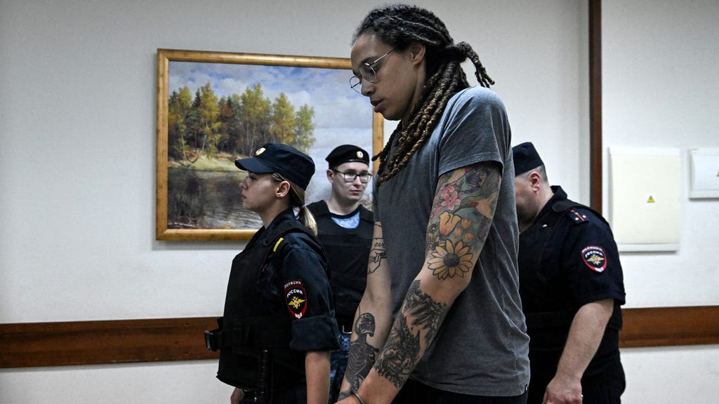 Brittney Griner in Khimki outside Moscow