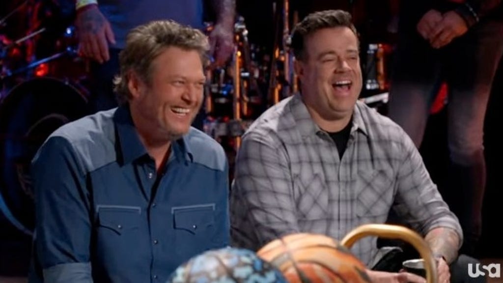 Blake Shelton and Carson Daily
