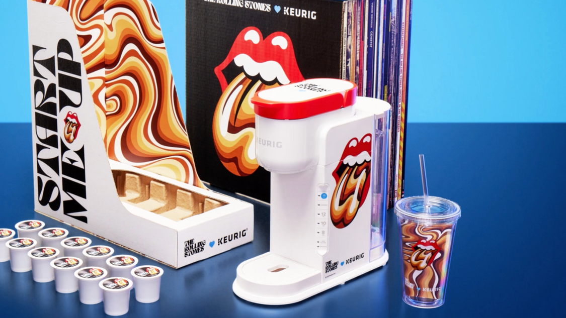 Keurig Launches Limited-Edition Rolling Stones Iced Coffee Maker — Just In  Time for Father's Day Gift Shopping