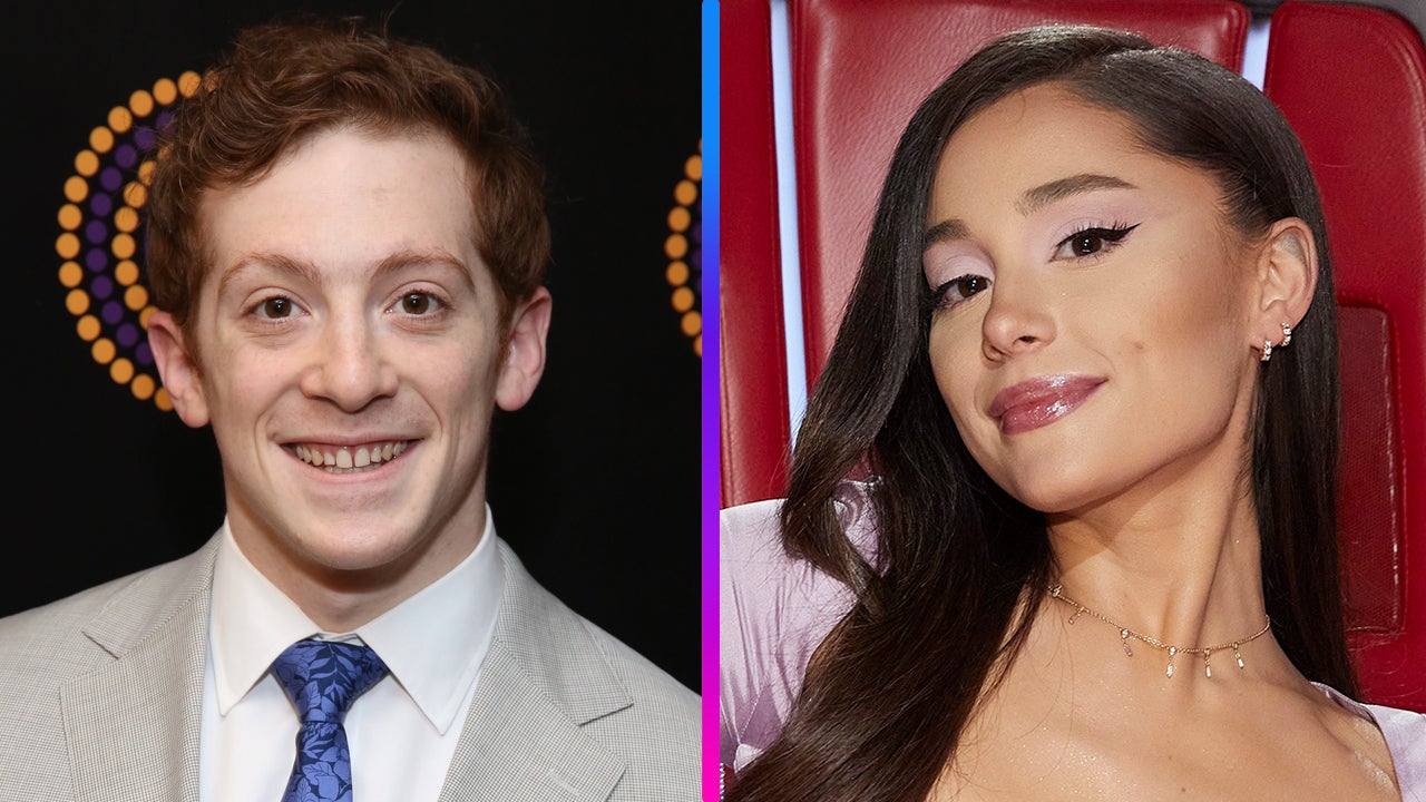 Ariana Grande and Ethan Slater pack on PDA in front of 