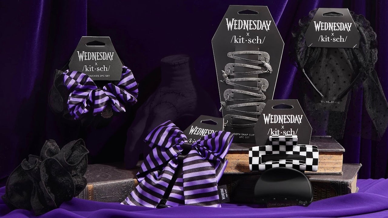 Kitsch Launches Wednesday Addams Collection Ahead of Halloween 2023: Shop Claw Clips, Scrunchies and More