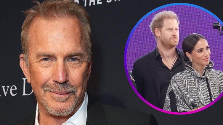 Kevin Costner Joined by Prince Harry and Meghan Markle at Charity Event  After Settling Divorce | Entertainment Tonight