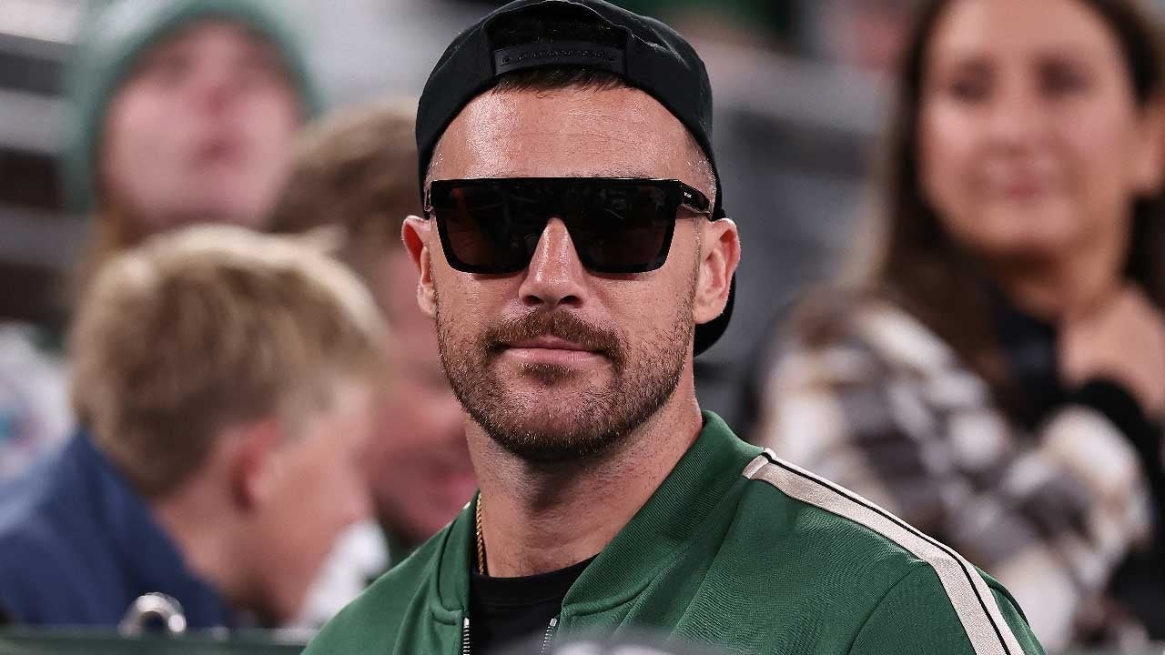 Travis Kelce attends Brother Jason’s Eagles vs.  Jets without Taylor Swift after a date night in New York City