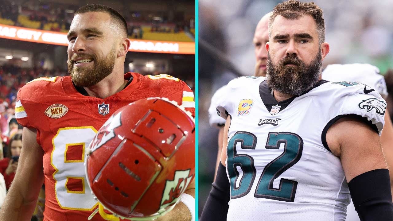 Travis Kelce Loses Face-Off With Brother Jason in Chiefs-Eagles Game