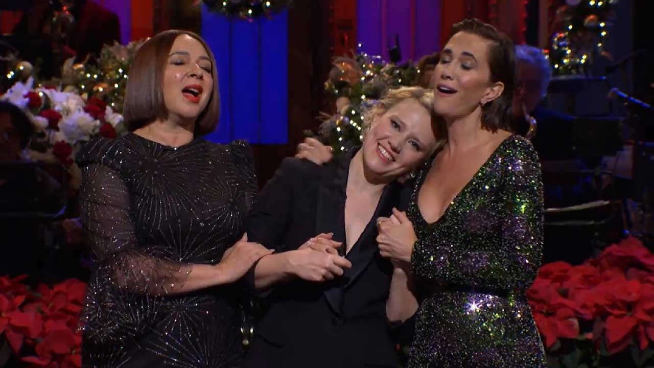 Kate McKinnon Hosts Festive Christmas 'Saturday Night Live' With Help From Kristen Wiig and Maya Rudolph