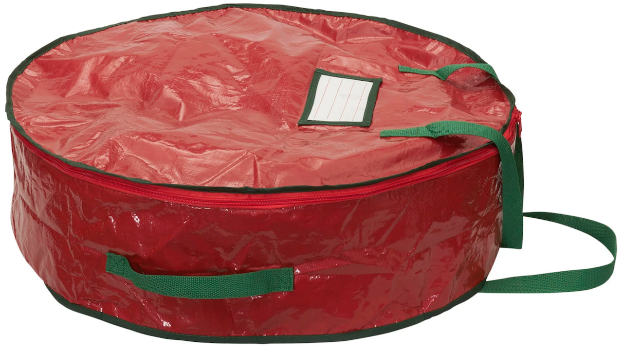 Green and Red XL Rubbermaid Wreath Storage Bag
