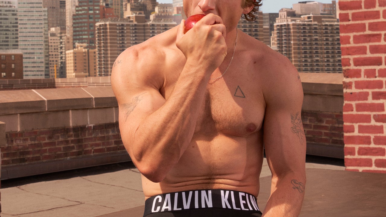 Jeremy Allen White STRIPS In Steamy Calvin Klein Underwear Ad