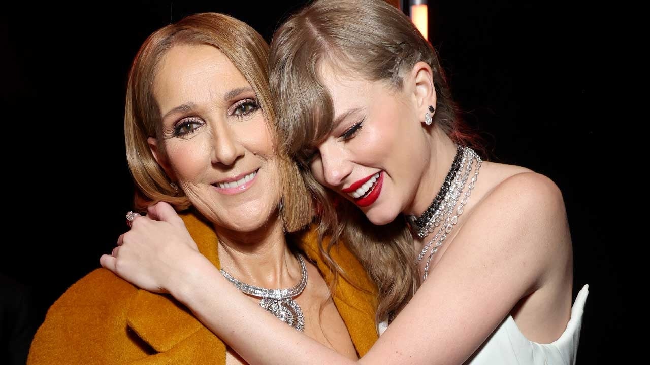 Taylor Swift umarmt Céline Dion hinter der Bühne bei den Grammy Awards 2024 nach einer unangenehmen Interaktion auf der Bühne