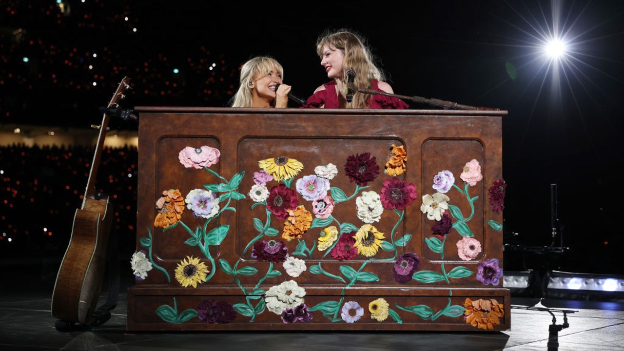 Taylor Swift Is Joined by Sabrina Carpenter for Surprise Acoustic  Performance of Fan Favorite Throwback Song | Entertainment Tonight, image size:1280x720
