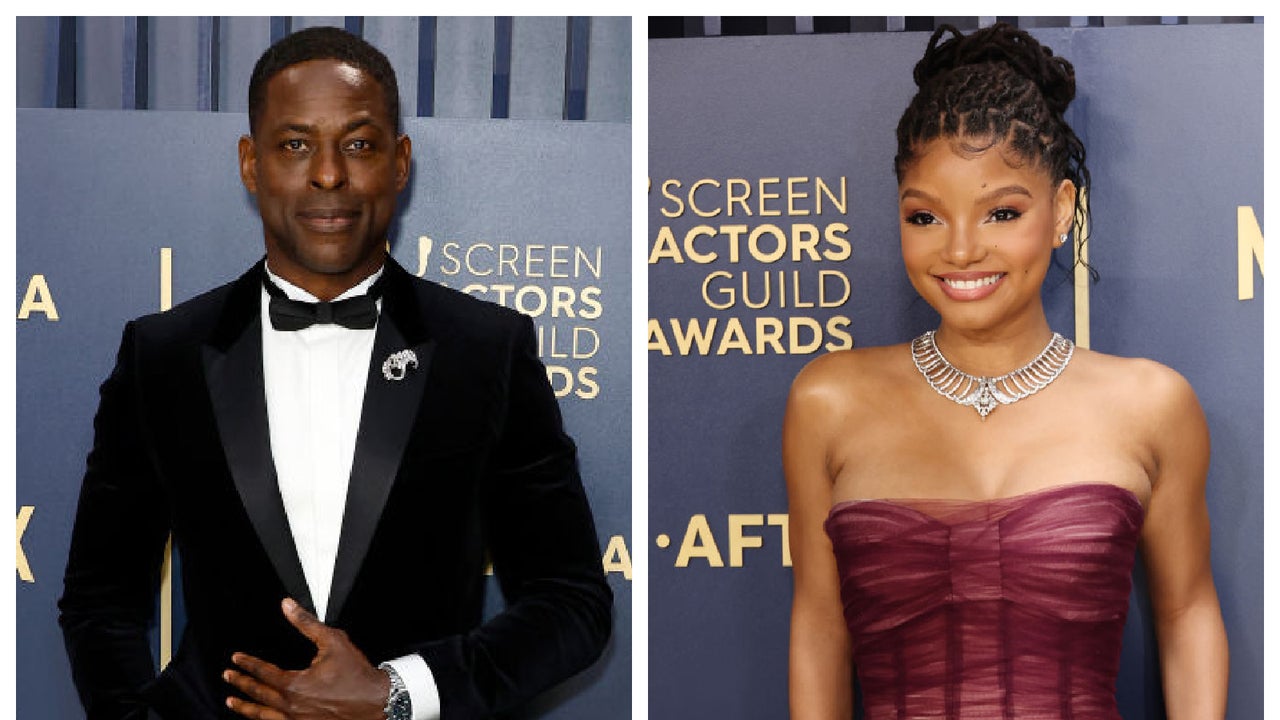 Halle Bailey Sheds Tears as Sterling K. Brown and His Wife Praise Her During SAG Awards Moment (Exclusive)