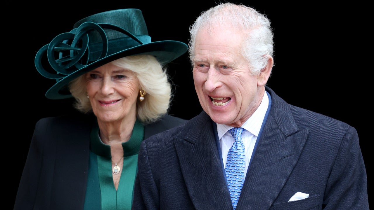 King Charles III Steps Out With Queen Camilla for Easter Service
