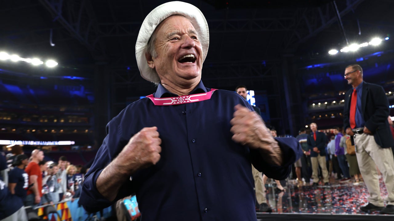 Bill Murray Celebrates UConn's NCAA Championship With Son Luke -- the Team's Assistant Coach