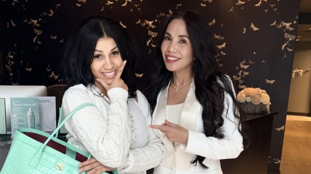 Cardi B and Dr. Tess Mauricio