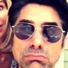 John Stamos and Lori Loughlin on Fuller House set