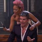 Mel B and Simon Cowell on America's Got Talent