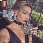 Hailey Baldwin at sister's wedding 090317