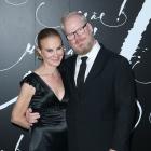 Jim Gaffigan and wife Jeannie at mother! premiere in NYC