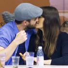  Justin Timberlake and Jessica Biel love for each other goes on strong as they are seen flirting with each other while cheering on the players Federer vs. Lopez at Arthur Ashe Stadium in New York City. 