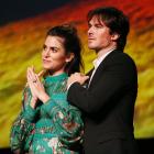 Nikki Reed (L) and Ian Somerhalder at the Environmental Media Association's 27th Annual EMA Awards at Barkar Hangar on September 23, 2017 in Santa Monica, California. 