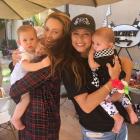 Peta Murgatroyd and Vanessa Lachey with their babies