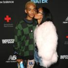 Jaden Smith and Jada Pinkett Smith at Umami Burger