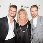 Julz Tocker, Goldie Hawn and Derek Hough