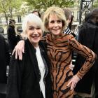 Helen Mirren and Jane Fonda at Paris Fashion Week L'Oreal show 2017