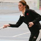 Pregnant Kate Middleton plays tennis