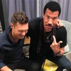 Ryan Seacrest and Lionel Richie on 'Idol' set