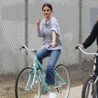 Selena Gomez bike riding in Studio City