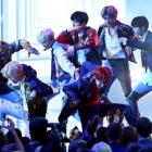 BTS perform at the 2017 American Music Awards at the Microsoft Theater in LA