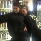 Kylie Jenner poses with Khloe Kardashian